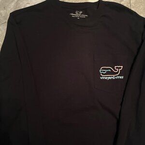 VINEYARD VINES Black Long Sleeve Tee